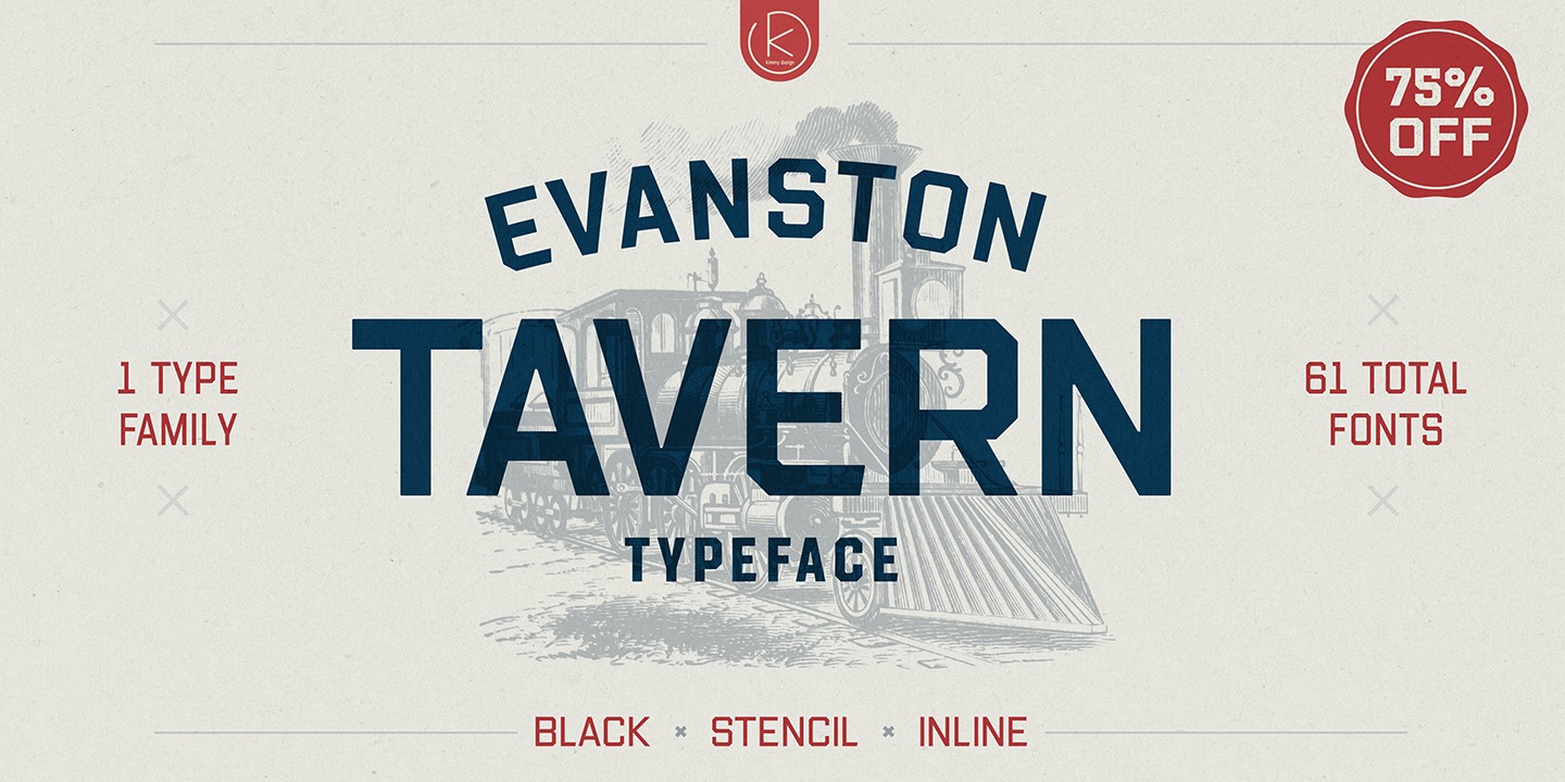 Шрифт Evanston Tavern 1826